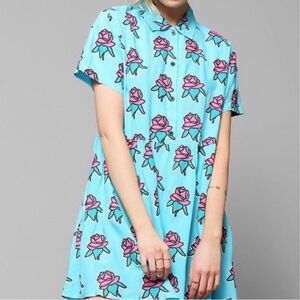 Lazy Oaf Blue Floral Dress